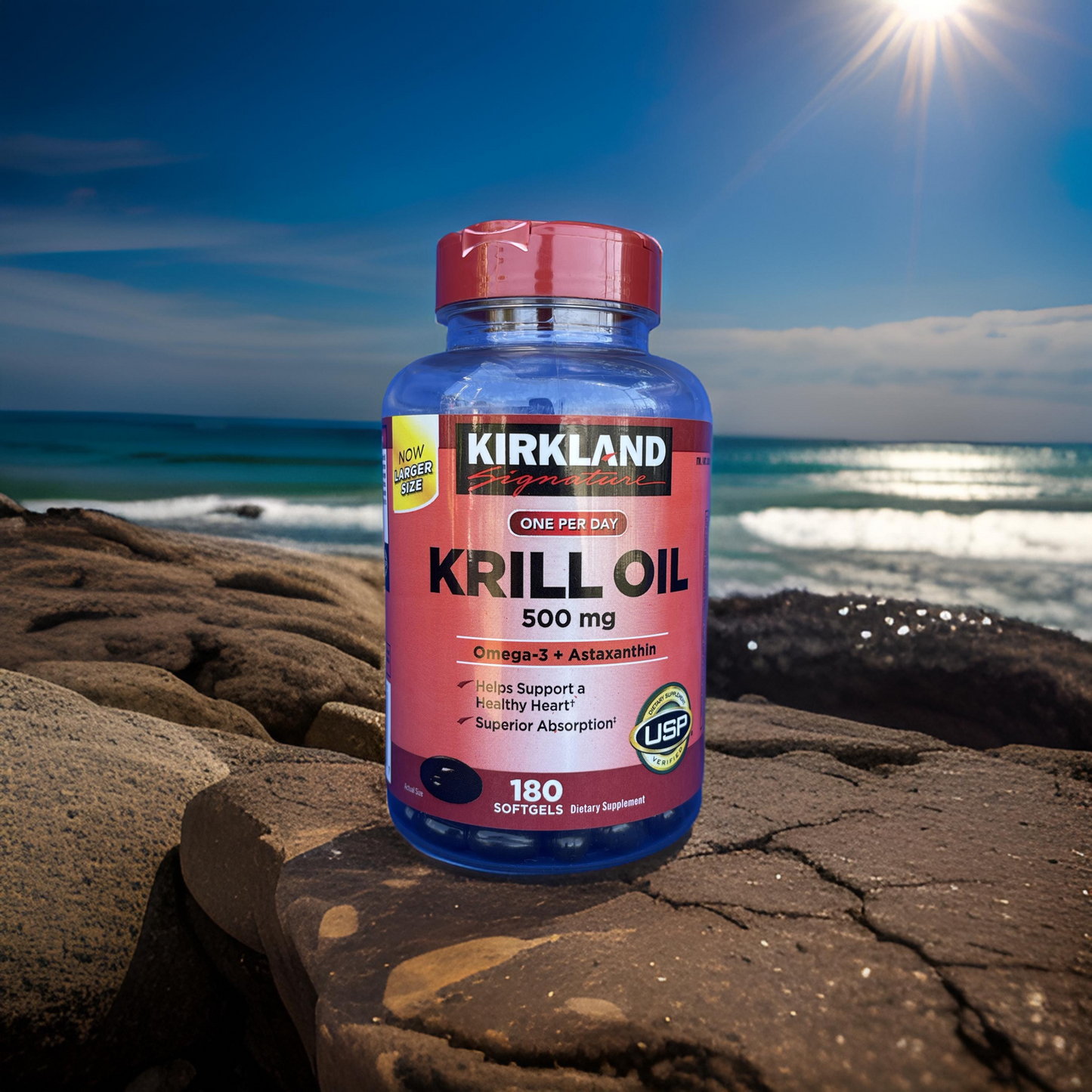 Kirkland Signature Krill Oil 500 mg - 180 Softgels