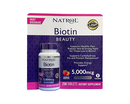 Natrol Biotin 5000 mcg. 250 Fast Dissolve Tablets