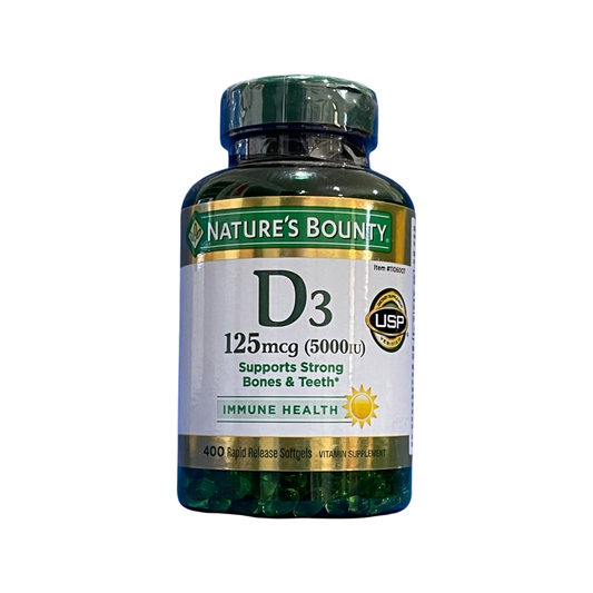 Nature's Bounty Vitamin D3 125 mcg, 400 Softgels