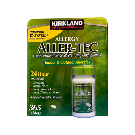 Kirkland Signature Aller-Tec. 365 Tablets.EXP:04/24