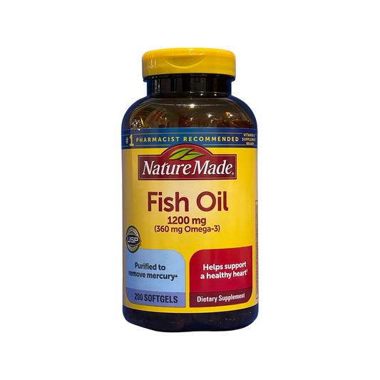 Nature Made Fish Oil 1200 mg. 200 Softgels