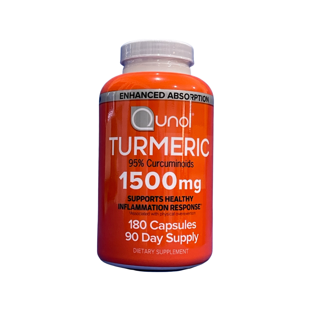 Qunol TURMERIC .1,500 mg 180 Capsules