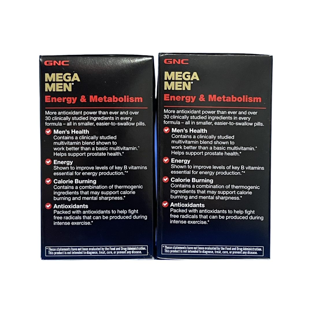 GNC MEGA MEN Energy & Metabolism Multivitamins - 180 ct